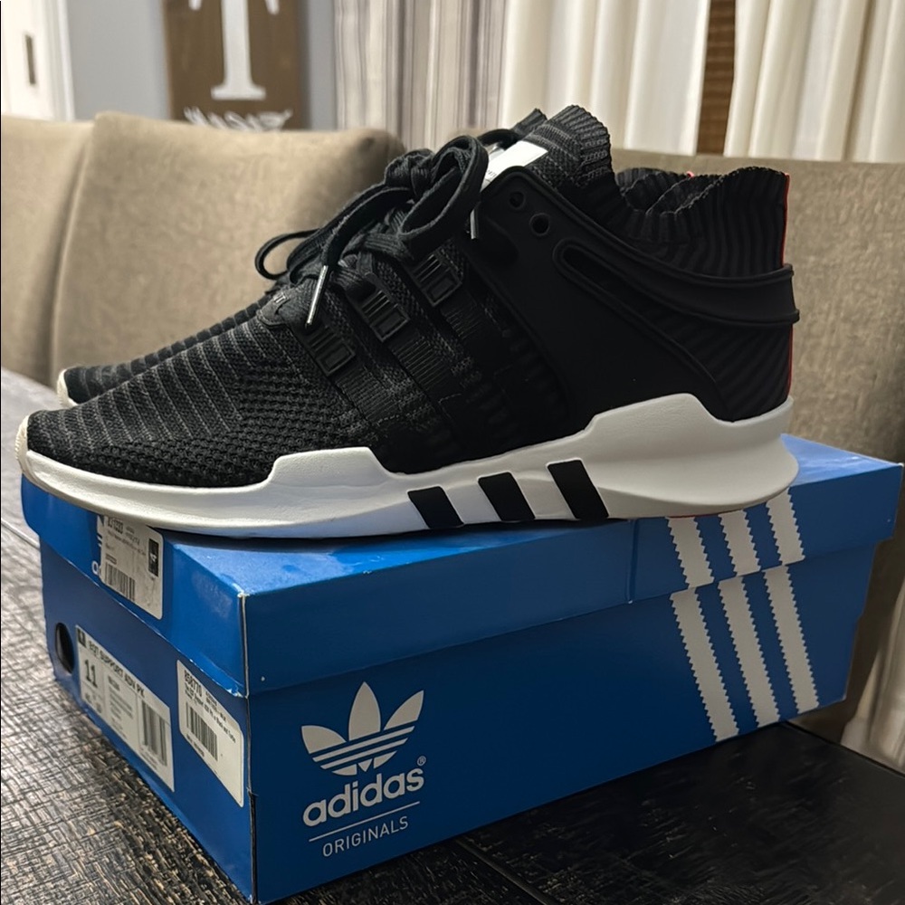 Adidas Black and White Sneakers